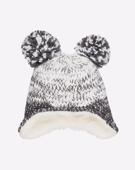 Mothercare Colourblock Beanie with Pom-Pom