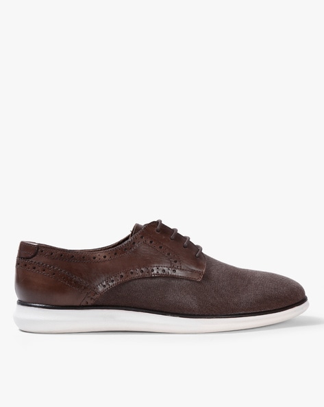 Celio Textured Lace-Up Casual Shoes