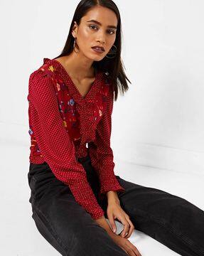 Buy Red Tops for Women by AJIO Online 