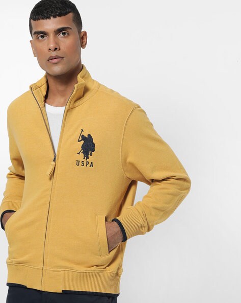 us polo yellow sweatshirt