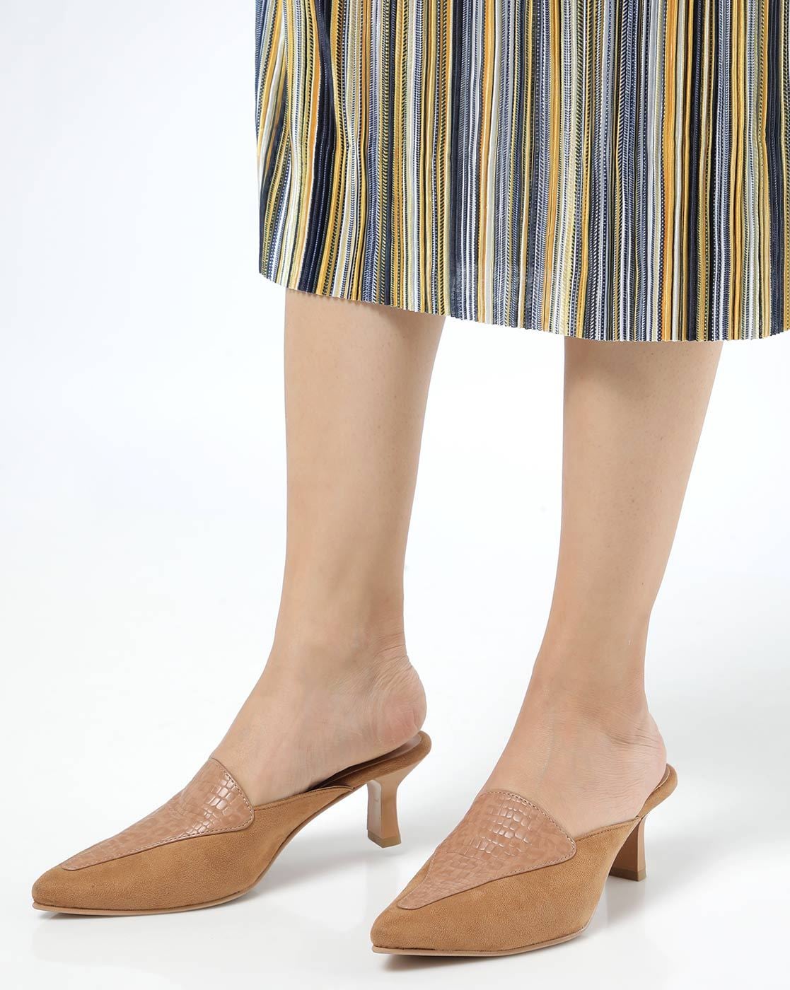 Buy Tan Heeled Shoes for Women by AJIO 