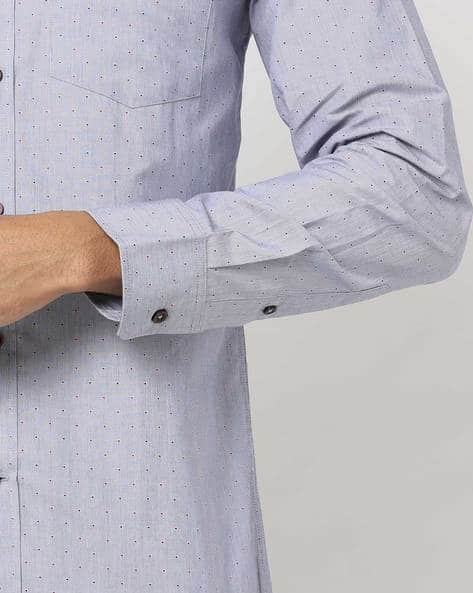 Woven Cotton Shirt with Patch Pocket (Image - 2)