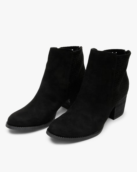 black boots ankle length