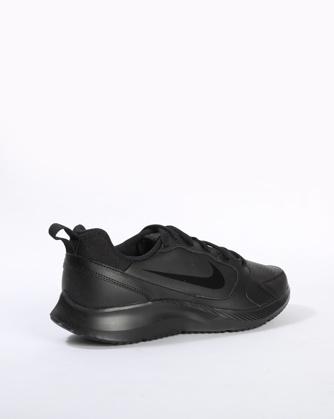 nike black leather shoes