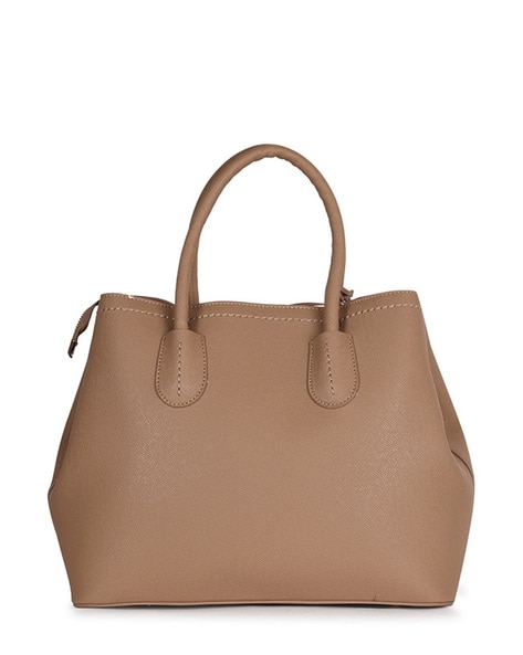 Textured Handbag with Short Handle (Image - 2)