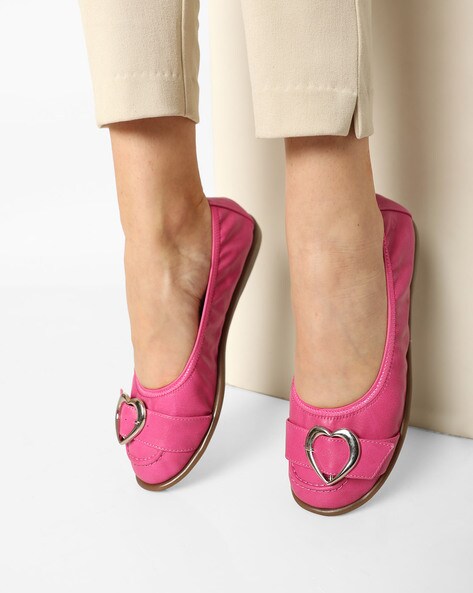 Buy Fuchsia Pink Flat Shoes For Women By Heavenly Feet Online