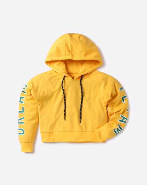 hoodies for girls yellow