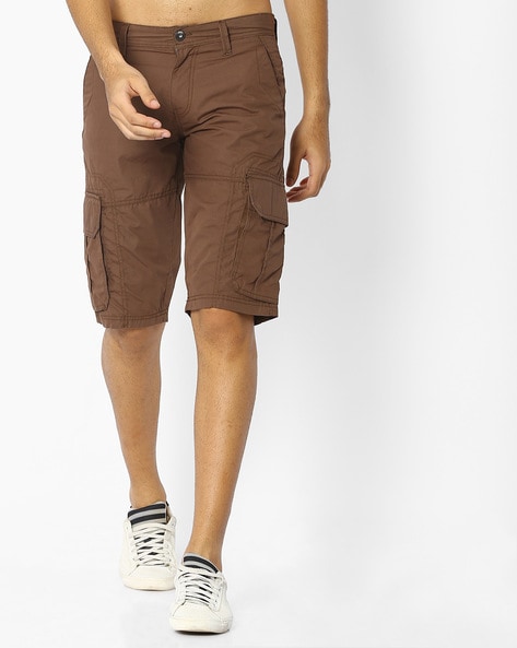 dark khaki cargo shorts