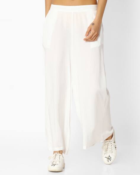 Melange palazzo pants online Clearance