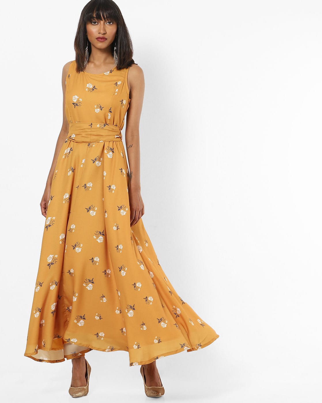 Buy Yellow Dresses for Women by FABALLEY Online | Ajio.com