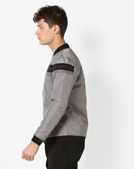 Panelled Zipper-Front Jacket