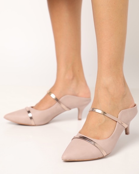 nude kitten heel shoes