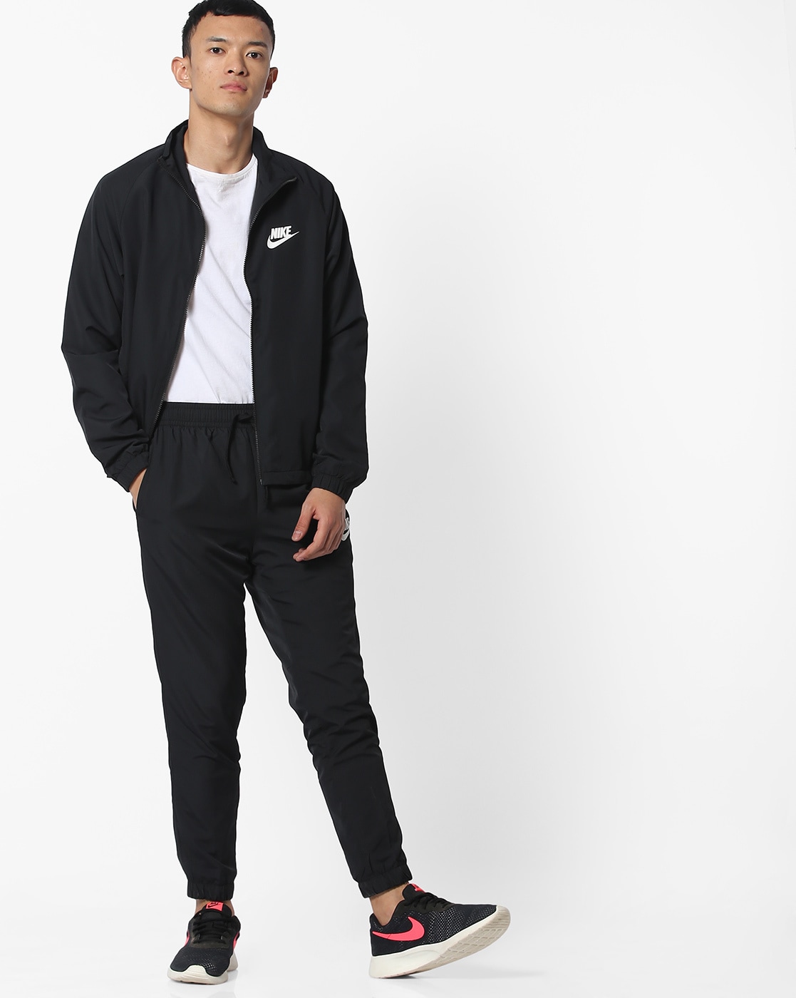 black nike jogging suit mens