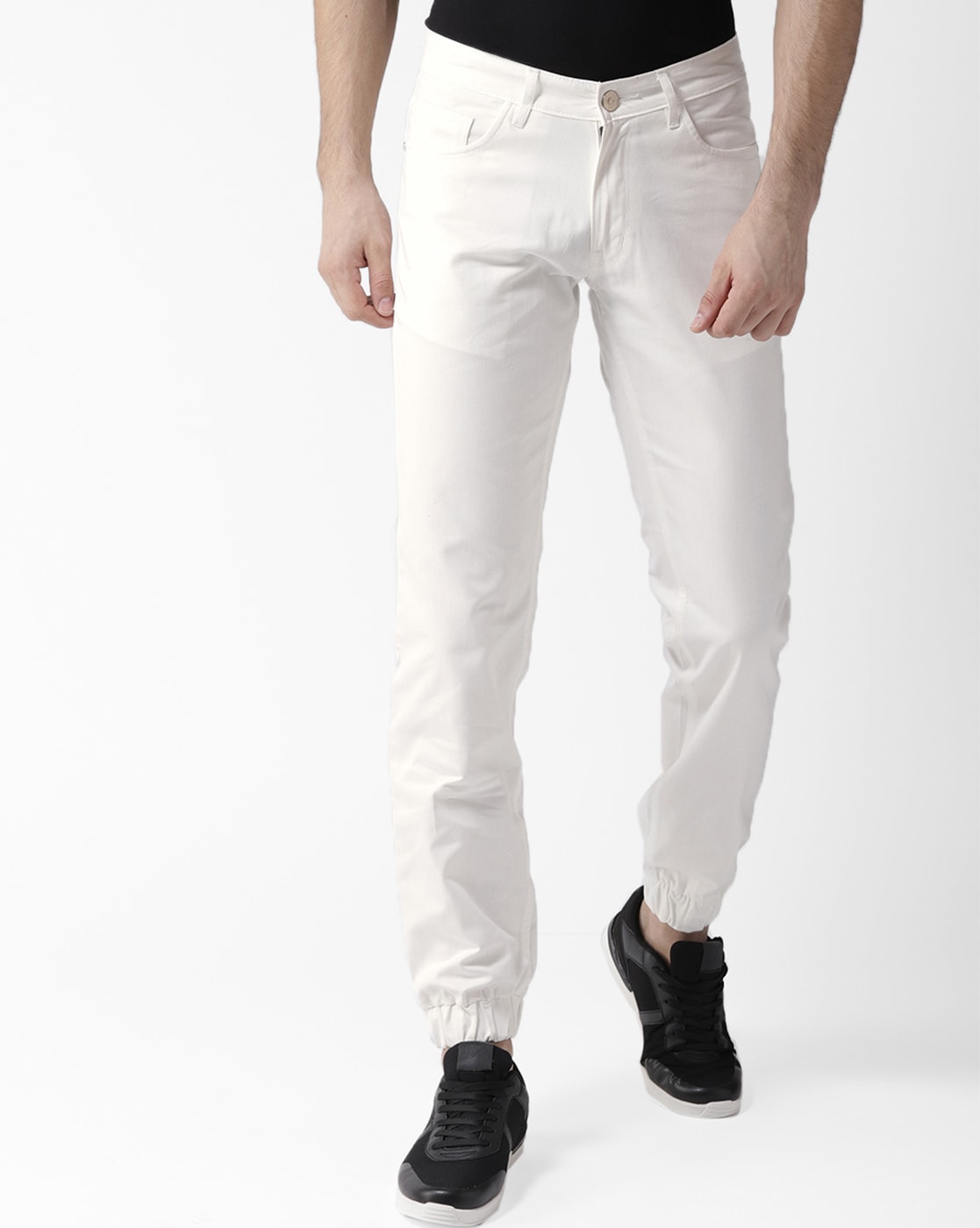 white joggers jeans for mens