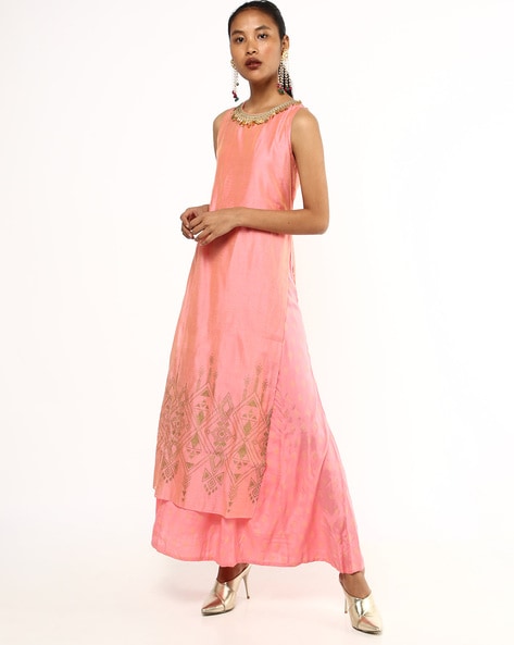 pink maxi dresses for women