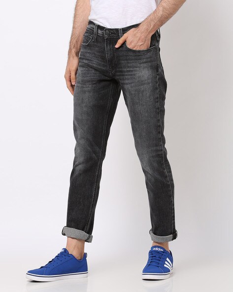 levi's grey slim fit jeans