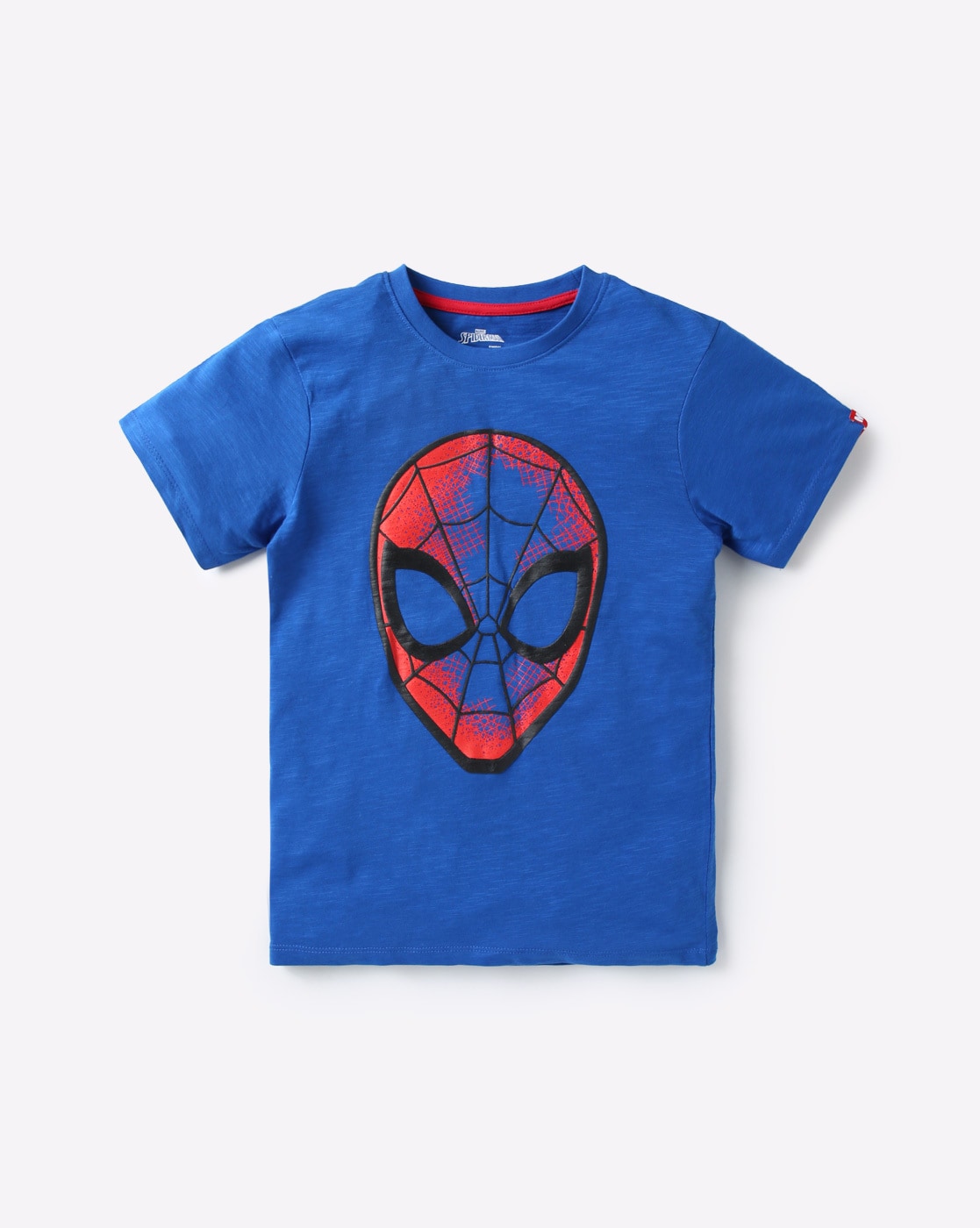 blue spiderman shirt