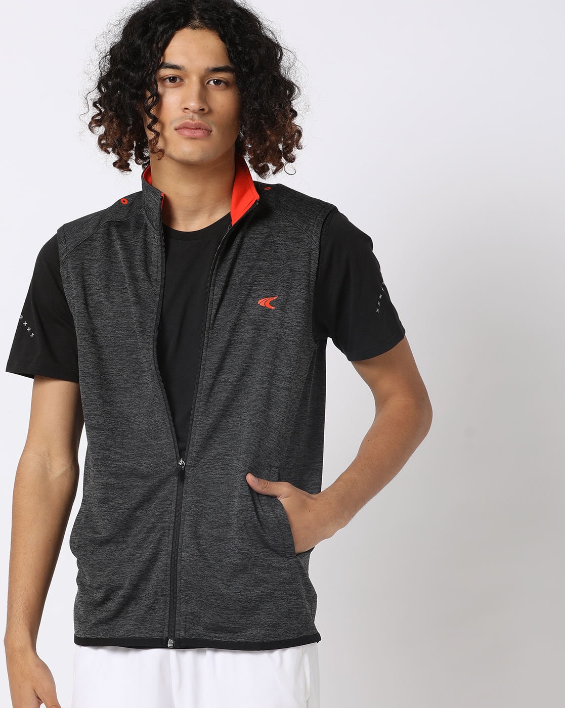 Buy Allen Solly Charcoal Grey & Black Woollen Sleeveless Reversible Jacket  - Nehru Jackets for Men 2053974 | Myntra