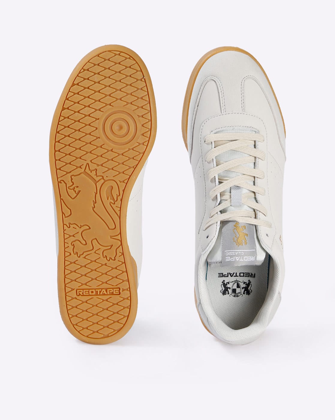 red tape off white sneakers