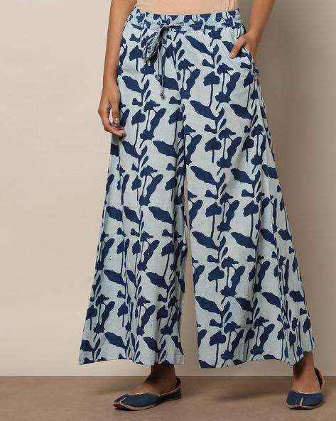 Buy Indigo Pants For Women By Project Eve Iw Fusion Online Ajio Com