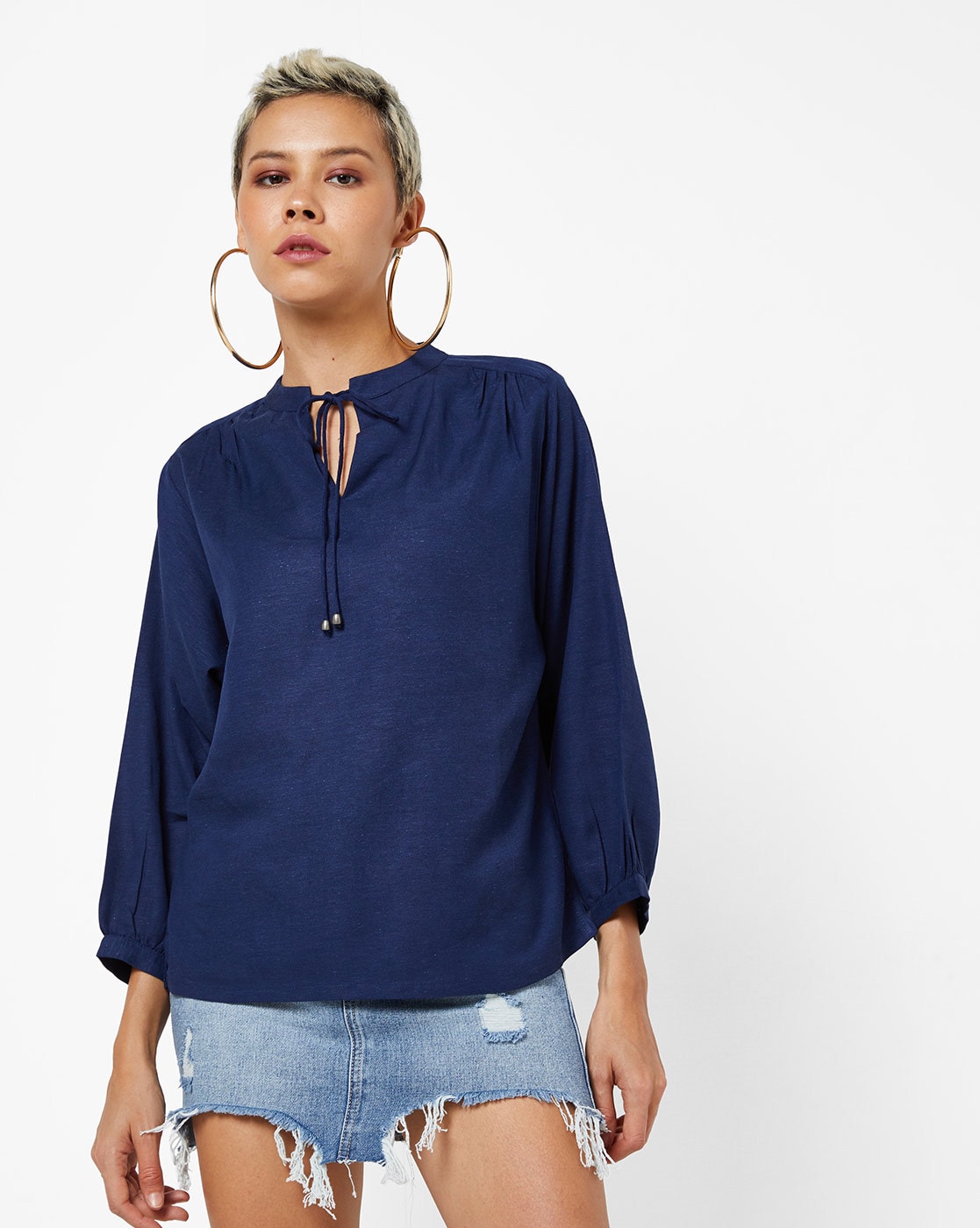 keyhole neck top