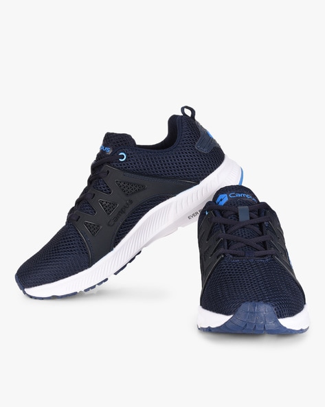 Blue mesh sports store shoes