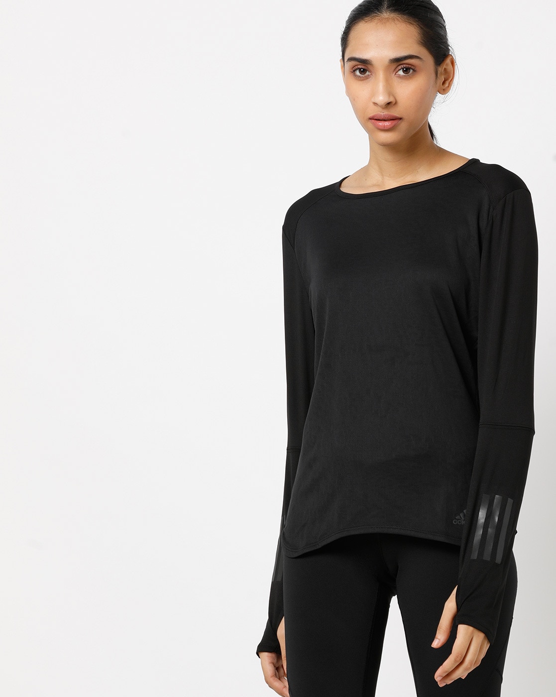 adidas thumbhole t shirt