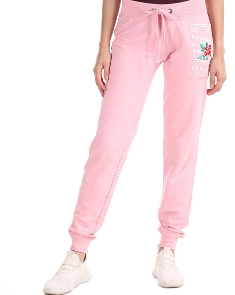 light pink track pants