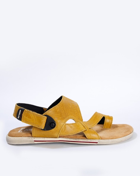 Buy Woodland ProPlanet Men Brown Cut Out Leather Sandals - Sandals for Men  2004156 | Myntra