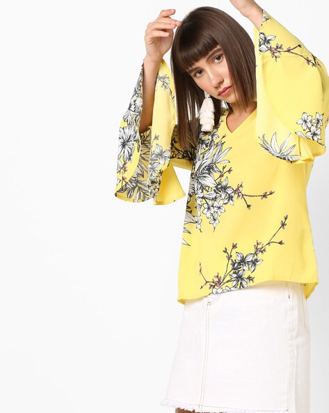 vero moda yellow top