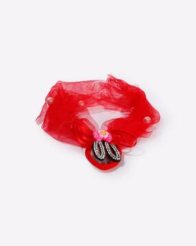 Buy Pink Black Hair Accessories For Girls By Funkrafts Online