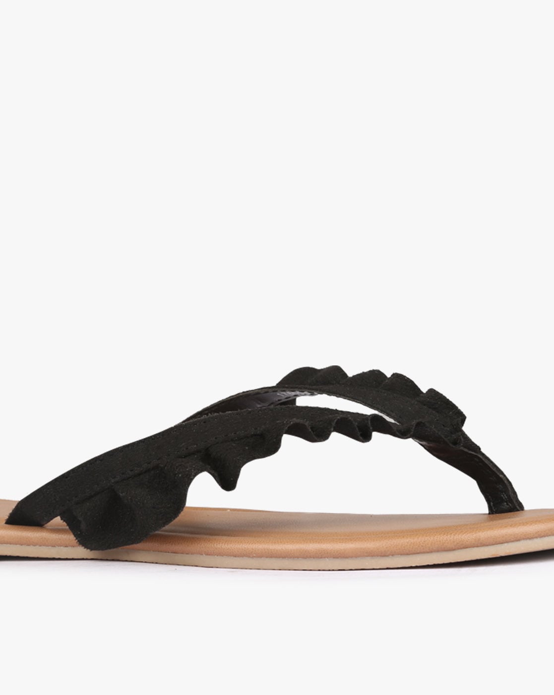 Black Thong Sandals - CraftySandals.com