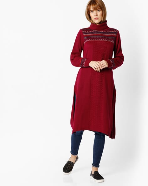 turtle neck kurti