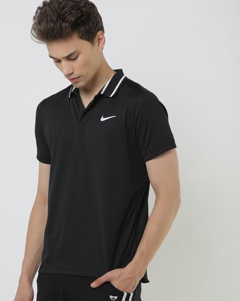 Dry Pique Polo T-shirt with Signature Branding - Main Image