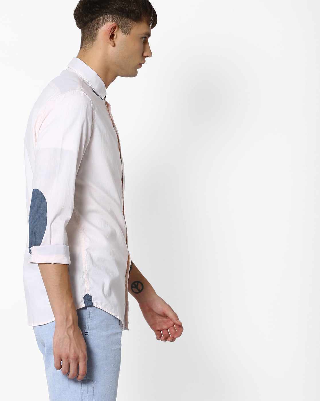 men's shirt with elbow pads