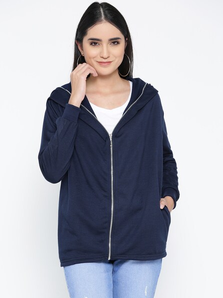 solid navy blue hoodie