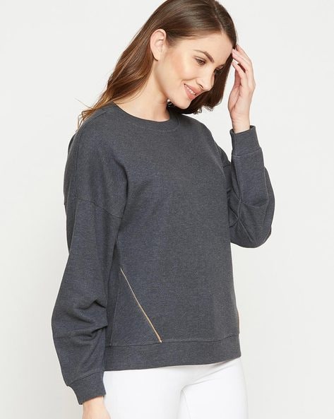 Dark grey sweatshirt outlet womens