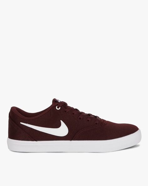 Nike sb check sales solar canvas burgundy