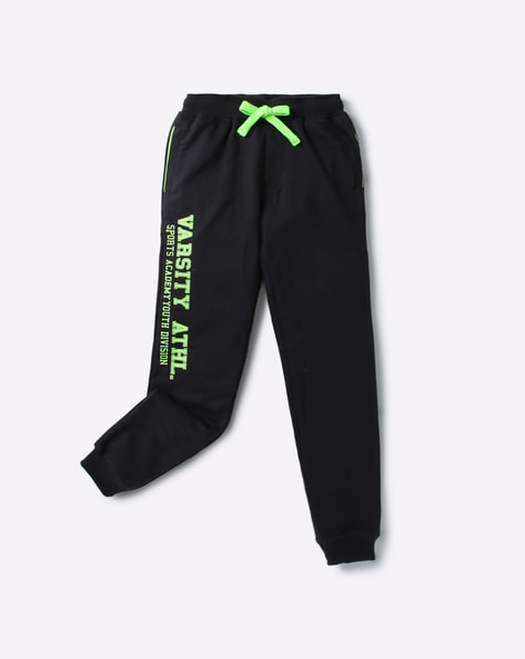 boys black track pants