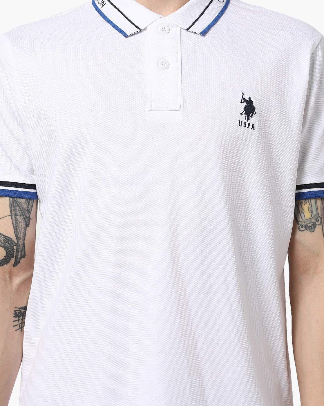 uspa white t shirt