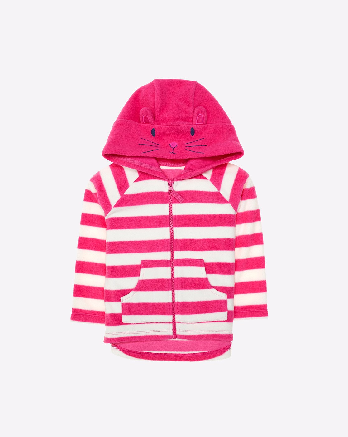 pink fleece hoodie