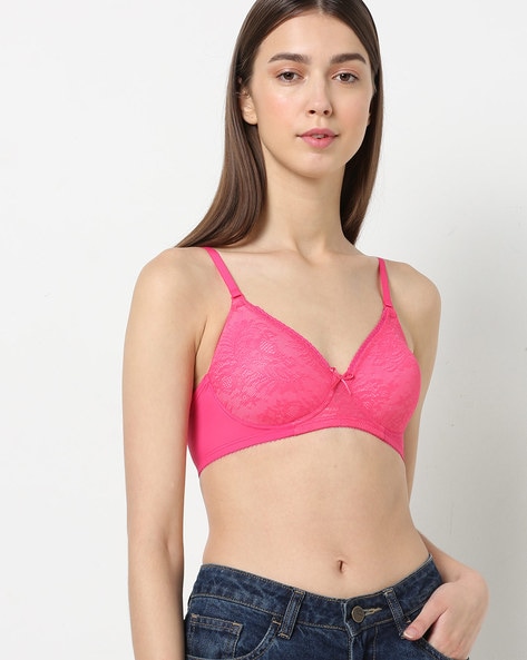 Lacy Lightly Padded Non-Wired Bra