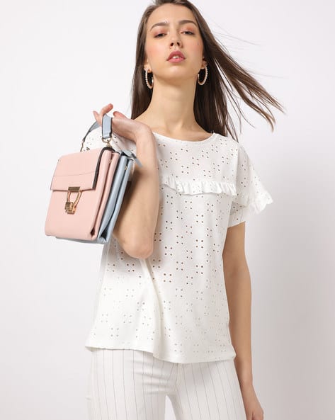 Schiffly Top with Ruffled Trims (Image - 2)