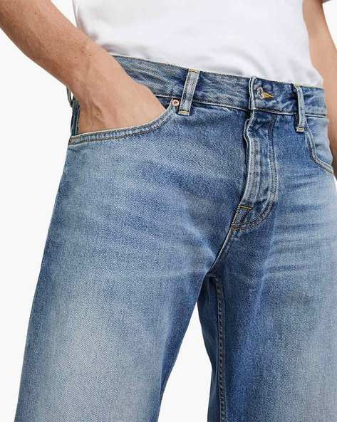 Washed Men's Skin Fit Denim Jeans, Blue at Rs 480/piece in Kolkata