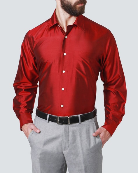 Buy Red Shirts for Men by LOUIS PHILIPPE Online