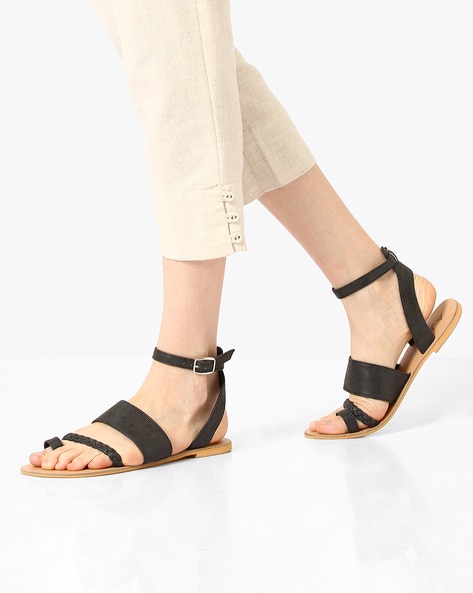 Ajio on sale flat sandals