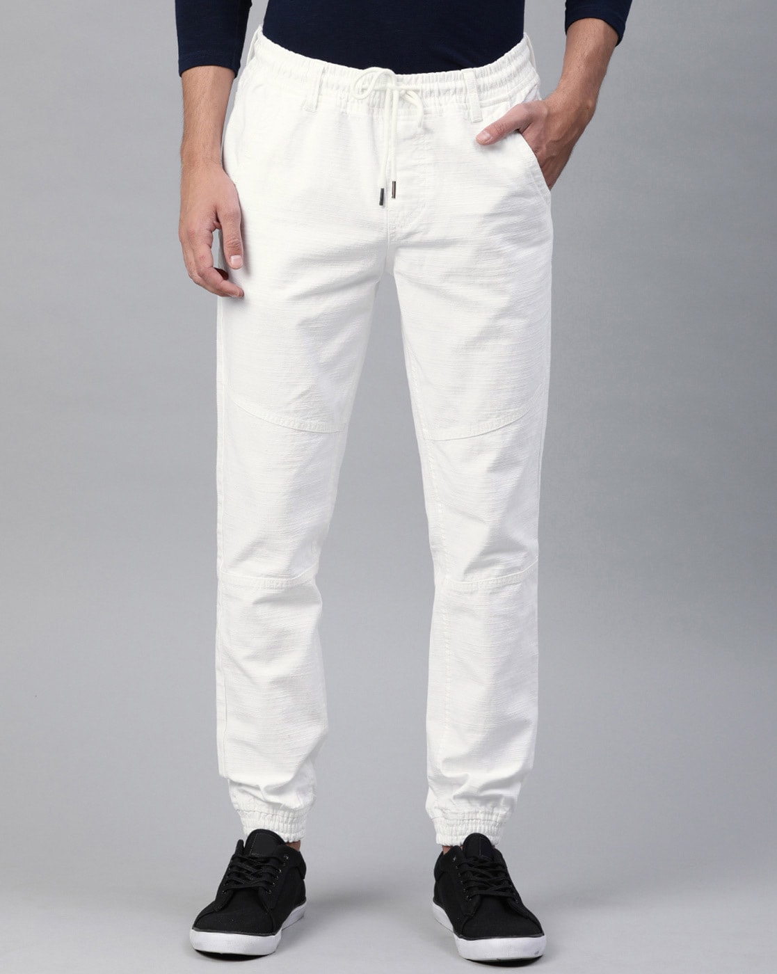 white joggers jeans for mens