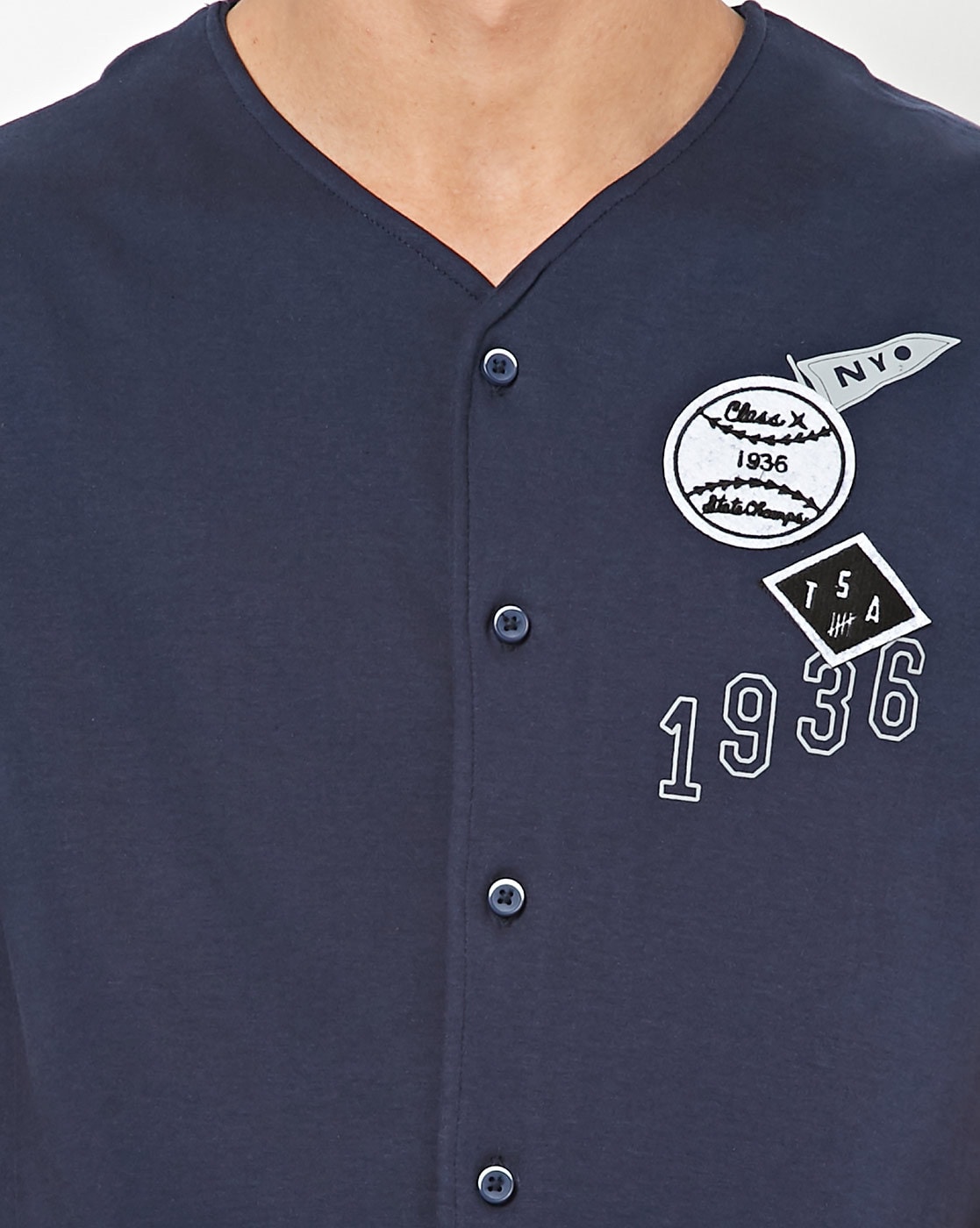 Baseball Print Shirt Kleding Herenkleding Overhemden & T-shirts Oxfords & Buttondowns 