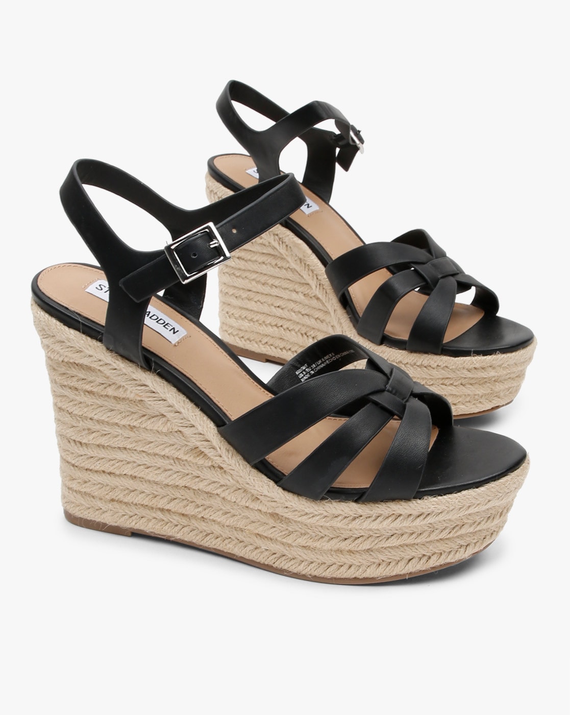 steve madden strappy wedges