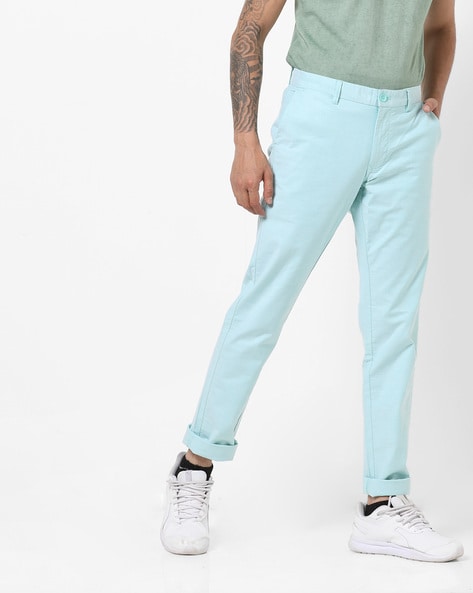 Buy Aqua Trousers & Pants for Men by URBANO FASHION Online | Ajio.com